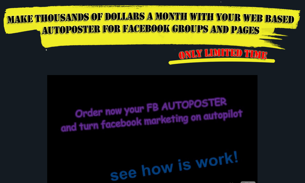 Facebook Autoposter for Facebook Groups and Fanpages